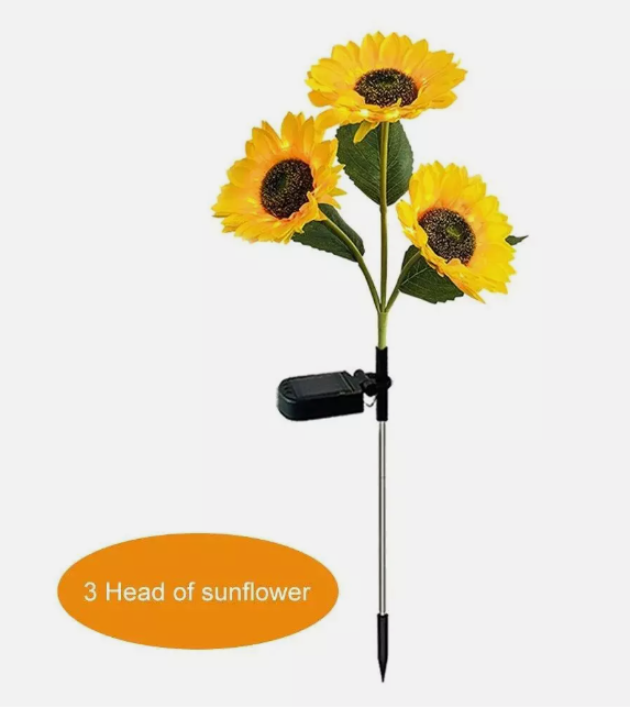 3 Head Sunflower flower lamp solar - Image 11